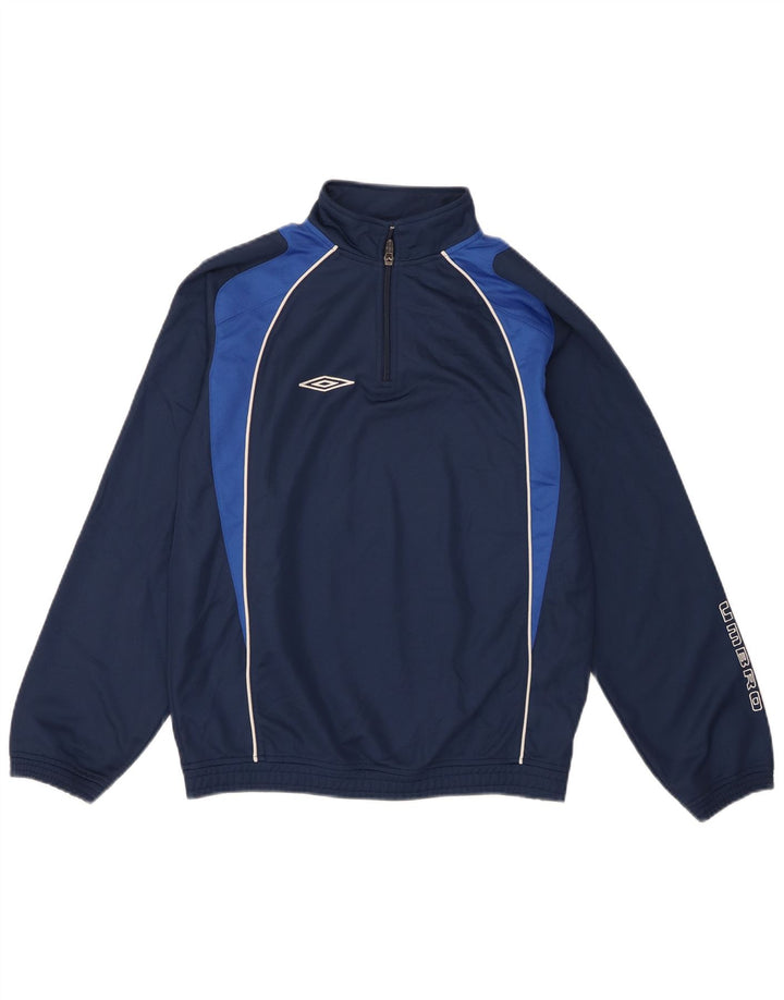 Umbro Sweat-shirt graphique pour garçon 12-13 ans Bleu marine Taille L