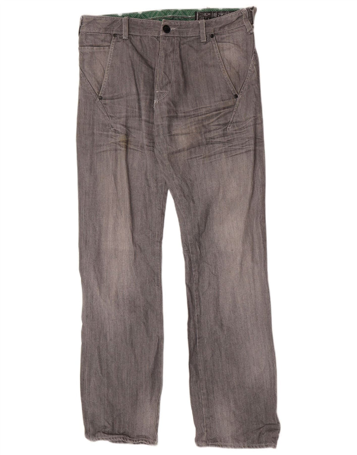 Rifle Jean droit homme W34 L33 gris coton