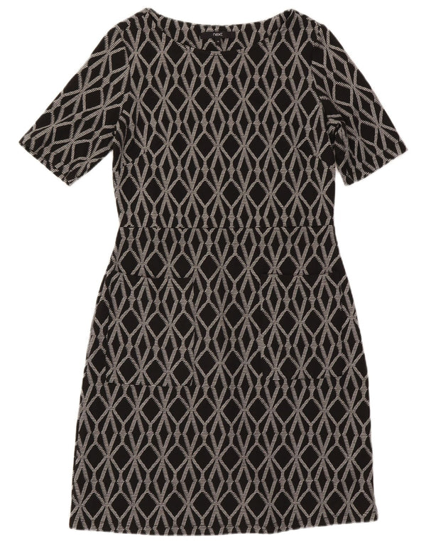 Next Robe fourreau pour femme UK 42 Polyester géométrique gris moyen