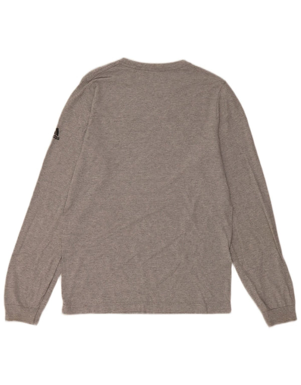 Adidas Haut à manches longues pour homme Swissa Soccer Club en coton gris Taille S