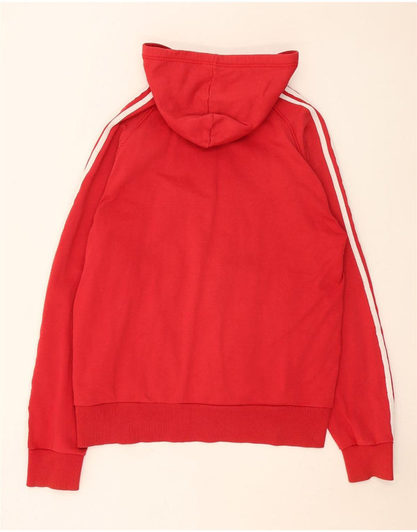 Adidas Pull à capuche zippé pour homme XL Rouge Coton