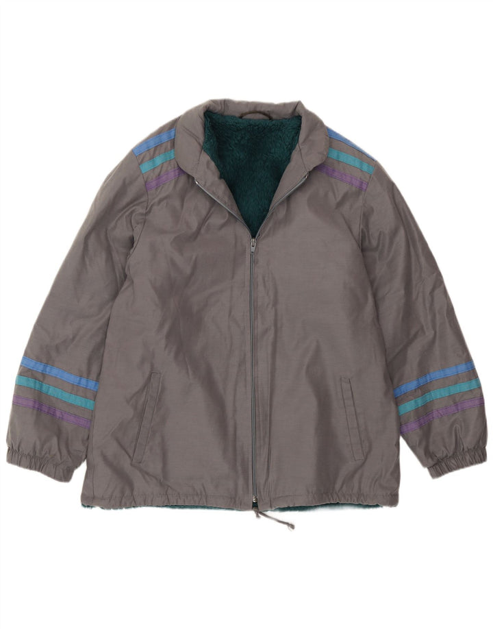 veste coupe-vent vintage pour hommes UK 38 Rayé gris moyen