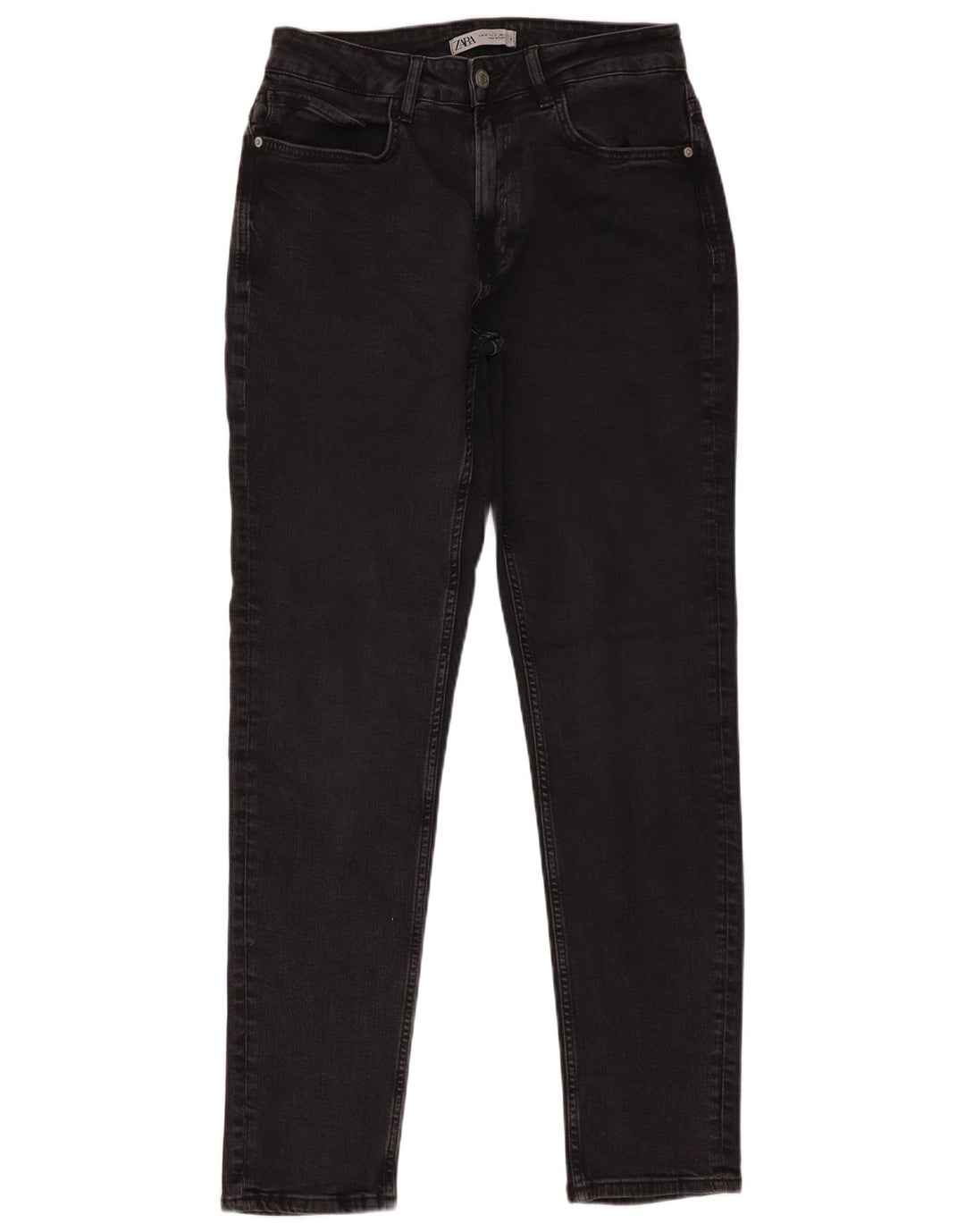 Zara Jean Slim Homme EU 40 Moyen W31 L31 Coton Noir