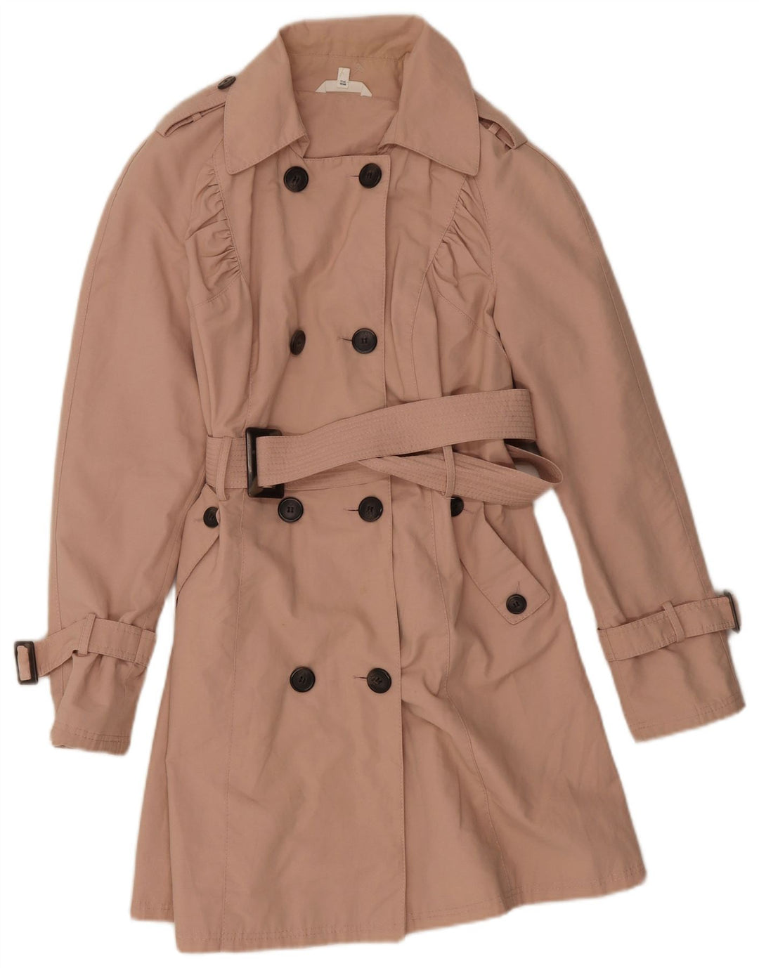 Marks & Spencer Trench-coat pour femme UK 10 Petit coton rose