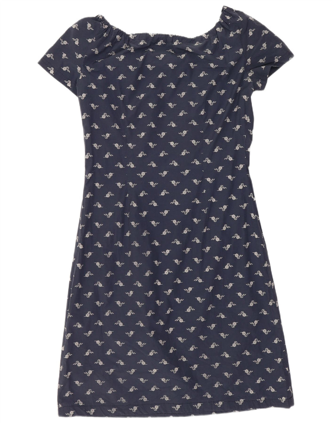 Superga Robe à épaules dénudées pour femme UK 8 Small Bleu marine