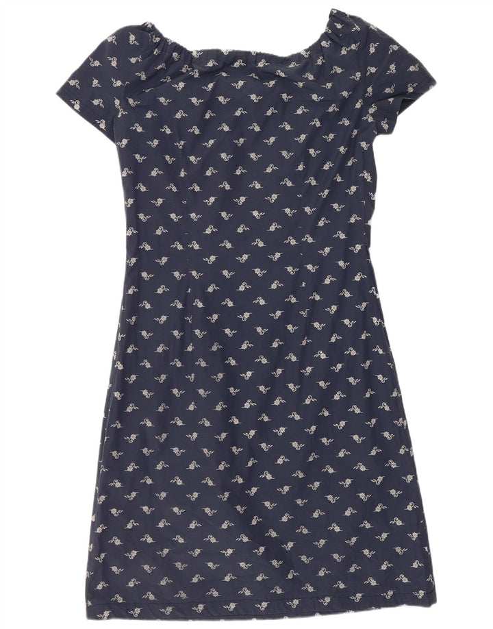 Superga Robe à épaules dénudées pour femme UK 8 Small Bleu marine