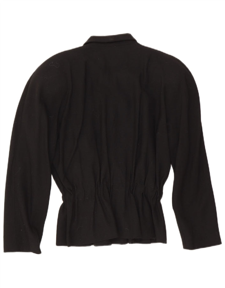 Erreuno Veste Blazer Femme EU 40 Laine Noir Moyen