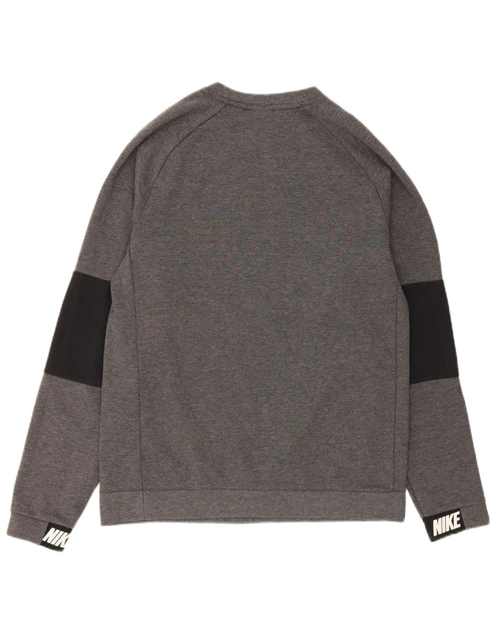 Nike Sweat-shirt graphique pour homme en coton color block Gris Taille S