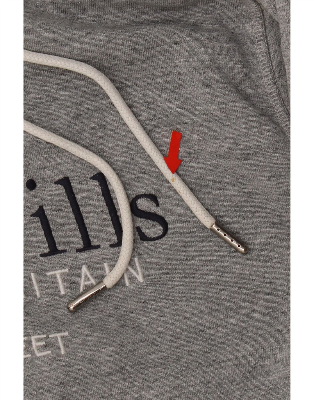 Jack Wills Pull à Capuche Graphique Homme Gris Moyen Moucheté Coton