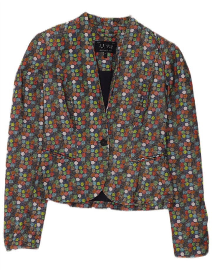 ARMANI JEANS Veste Blazer Femme IT 40 Petit Pois Multicolore