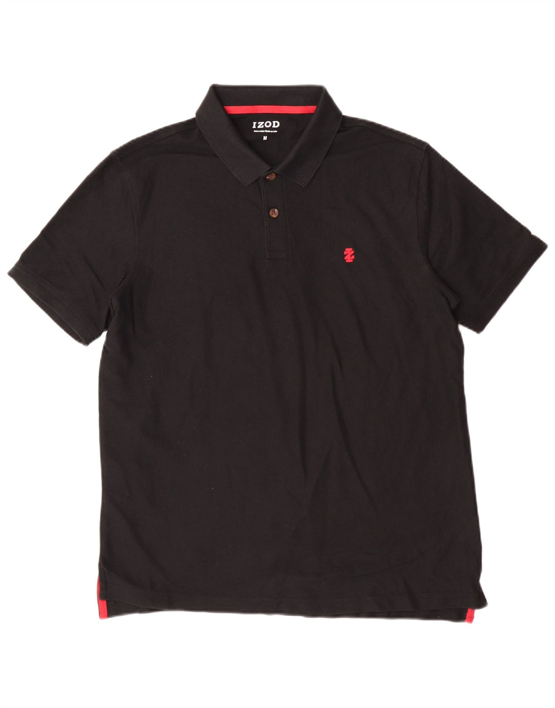 Izod Polo Homme Coton Noir Moyen