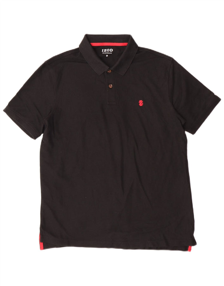 Izod Polo Homme Coton Noir Moyen