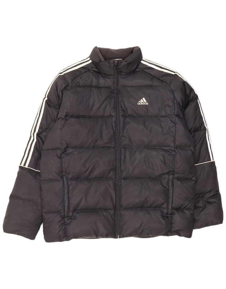 Adidas Veste matelassée pour homme UK 40 Large Bleu Marine Polyester