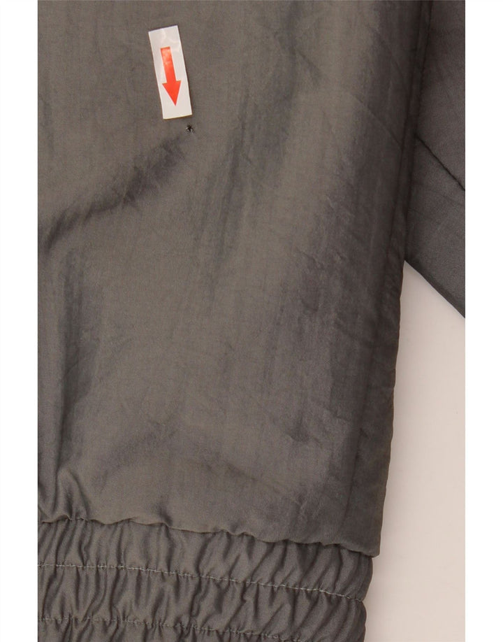 vintage Mens Sherpa Bomber Jacket UK 40 Grand Gris