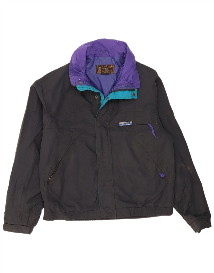 Eddie Bauer Veste coupe-vent pour homme UK 36 Petit nylon noir