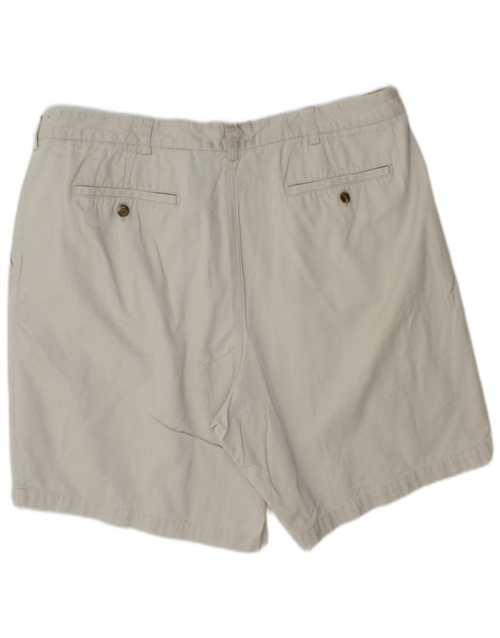 EDDIE BAUER Short Chino Pegged Homme W40 XL Coton Blanc