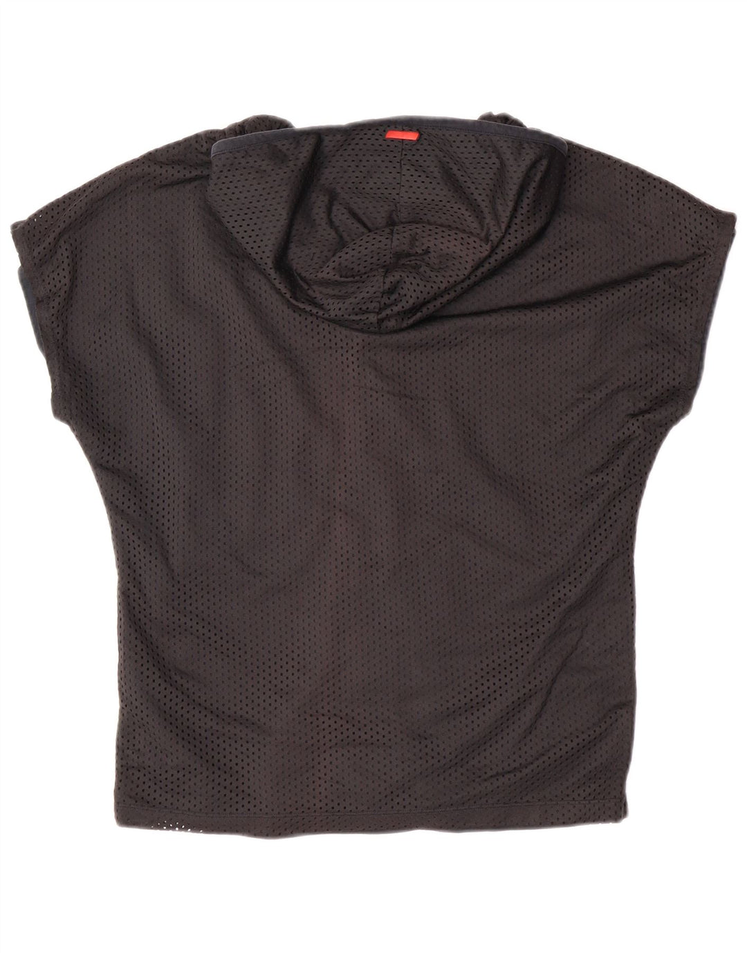 Puma Veste de survêtement à capuche à manches courtes pour femme UK 10 Small Noir