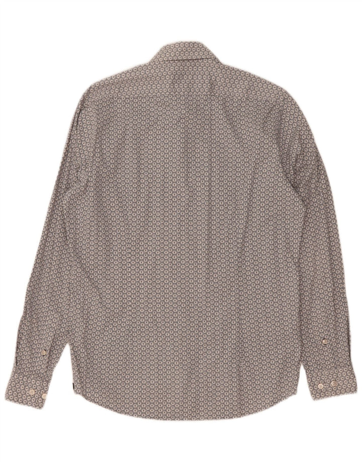 Hugo Boss Chemise Regular Fit Petit Coton Floral Blanc