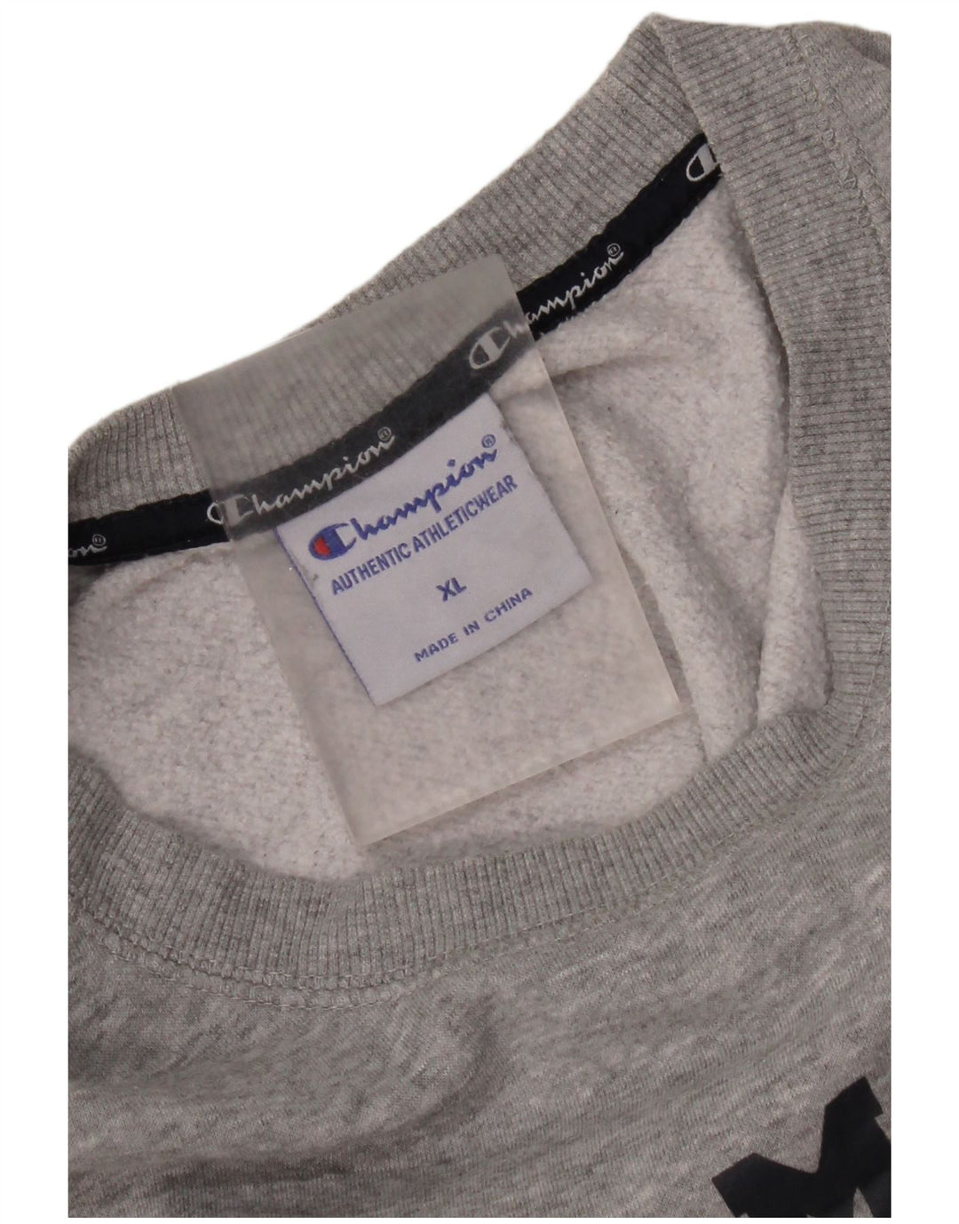 Champion Sweat-Shirt Graphique Homme XL Gris Coton