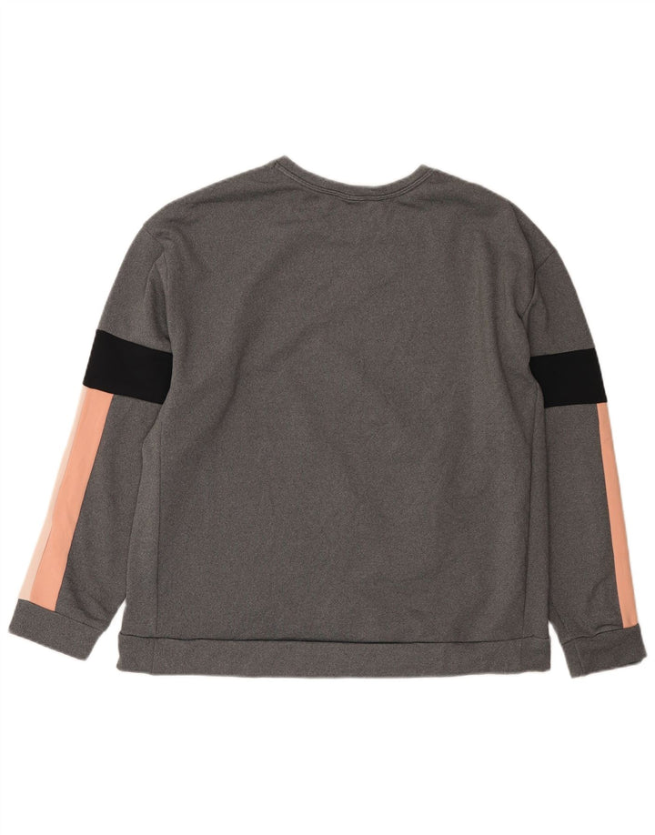 Nike Sweat-shirt pour homme en polyester color block gris moyen