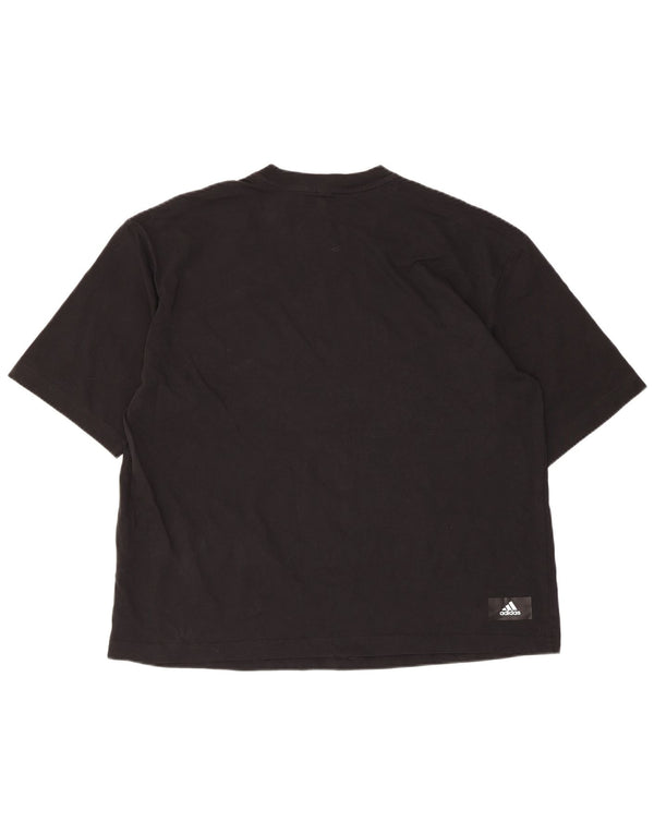 Adidas T-shirt graphique pour homme UK 12/14 en coton noir moyen