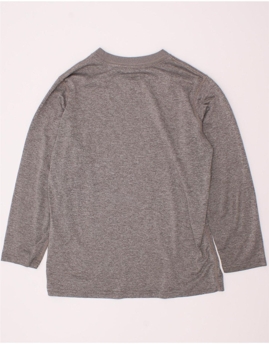 Nike Garçon Dri Fit Graphic Haut à manches longues 8-9 ans Petit Gris Polyester