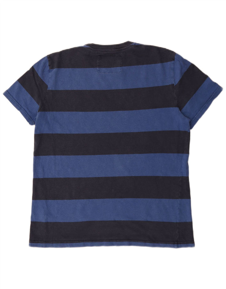 Jack Wills T-Shirt Homme Coton Rayé Bleu Marine Moyen