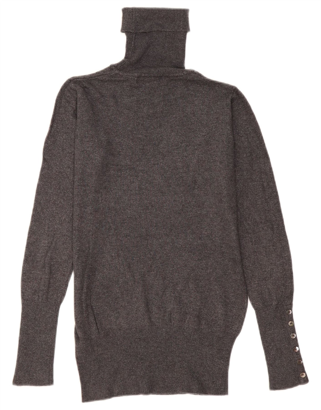 Zara Pull col roulé pour femme UK 10 Petite Rayonne Grise