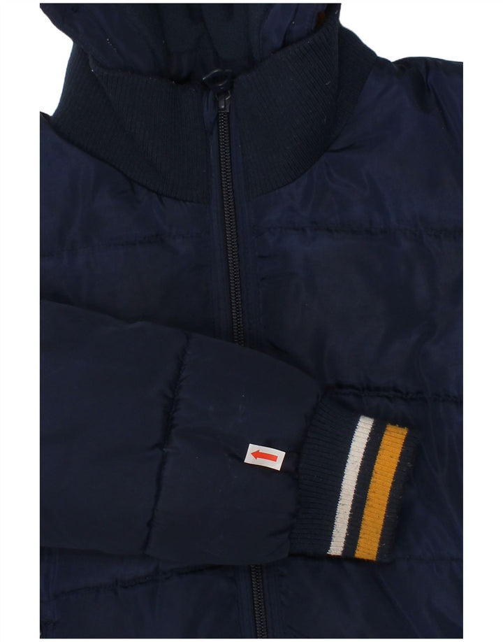 Levi's Veste matelassée à capuche graphique pour garçon 7-8 ans Bleu marine Polyester