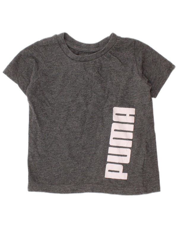 Puma T-shirt graphique bébé garçon 18-24 mois gris coton