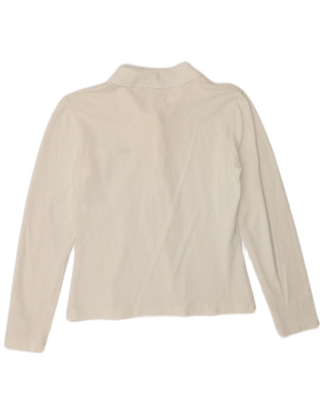 Lacoste Polo à manches longues femme taille 40 coton blanc moyen
