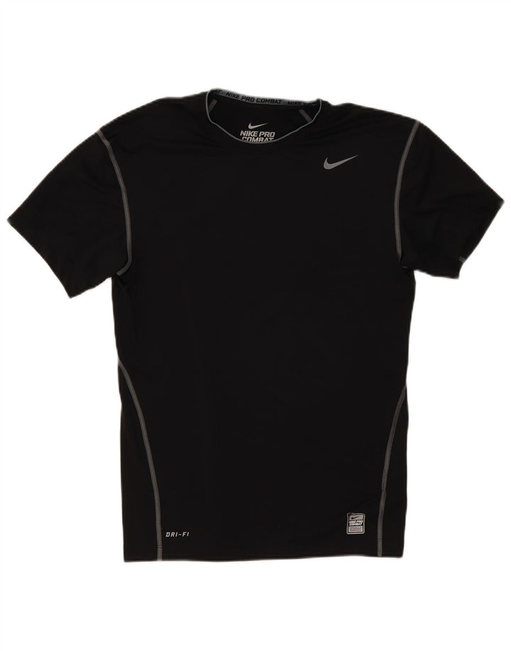 Nike T-shirt de compression pour homme XL Noir Polyester