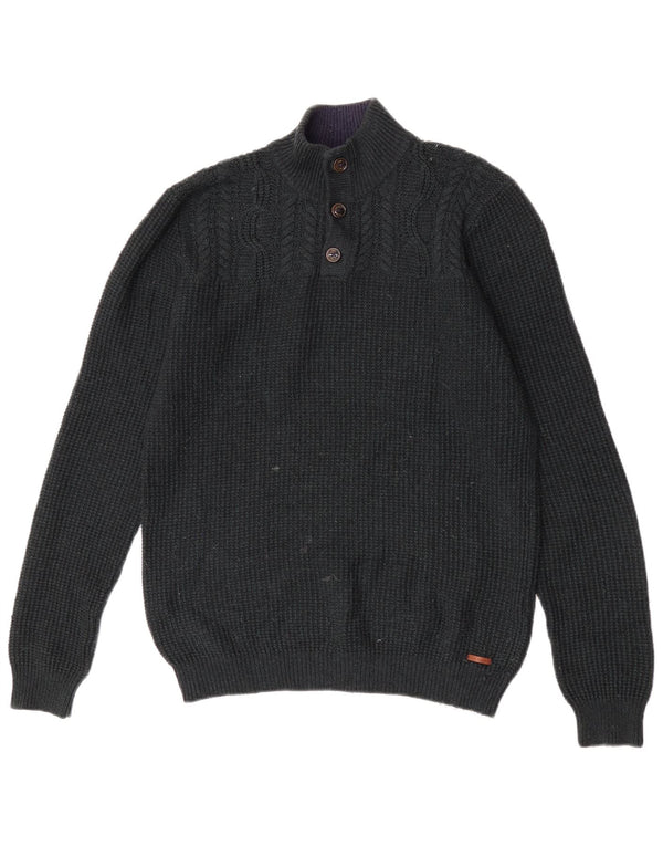 Ted Baker Pull col bateau pour homme Taille 4 Laine vert moyen