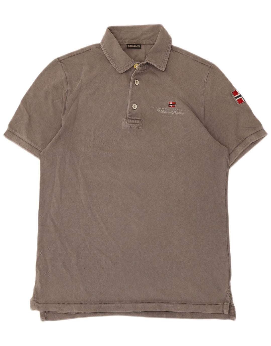 Napapijri Polo Homme Gris Moyen Coton