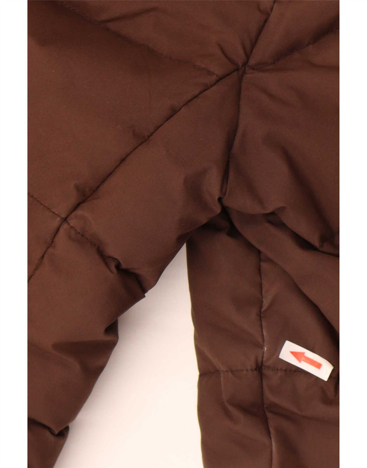 Murphy & Nye Veste matelassée à capuche pour femme UK 14 en coton marron moyen