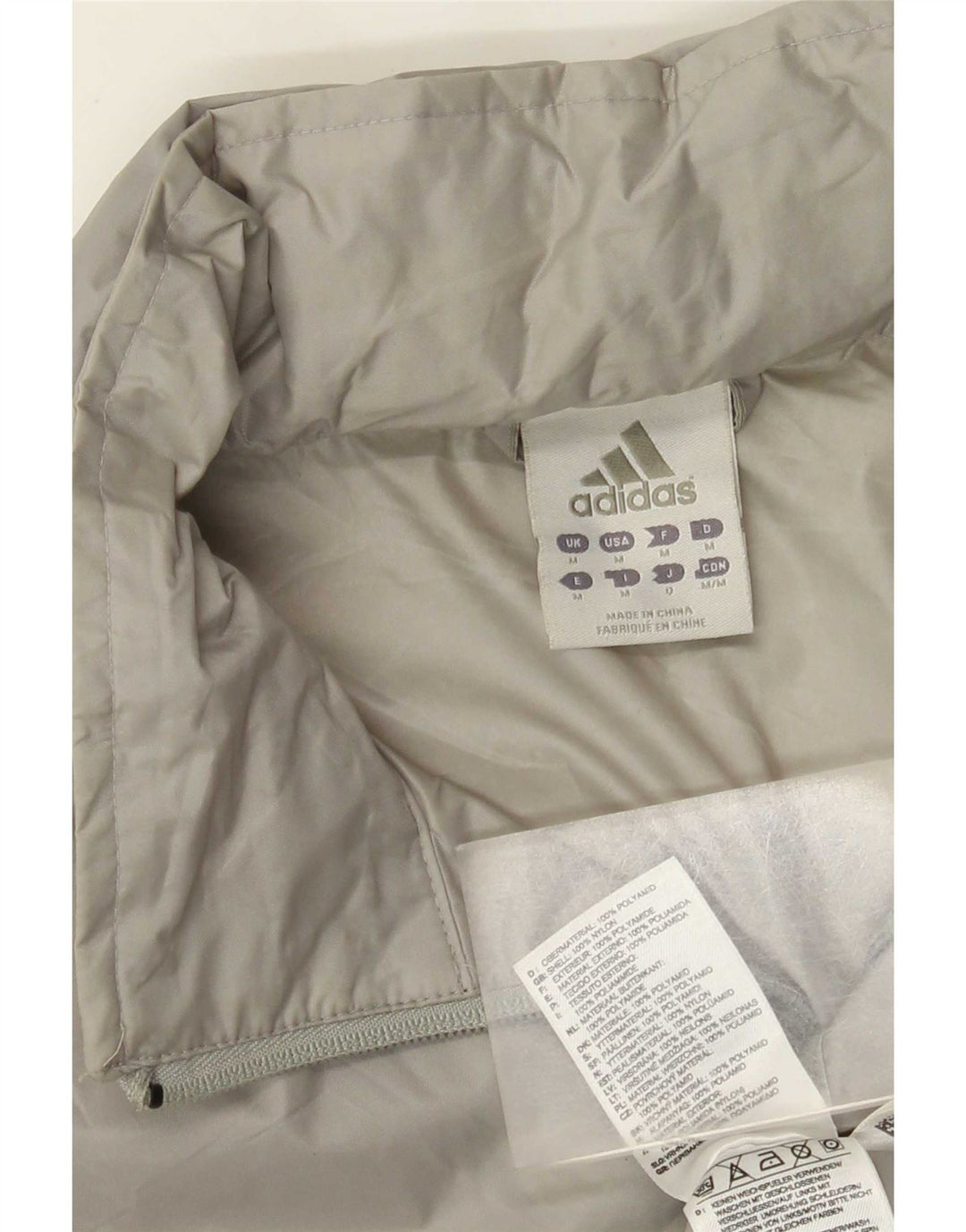 Adidas Veste de pluie pour homme UK 38 Nylon gris moyen