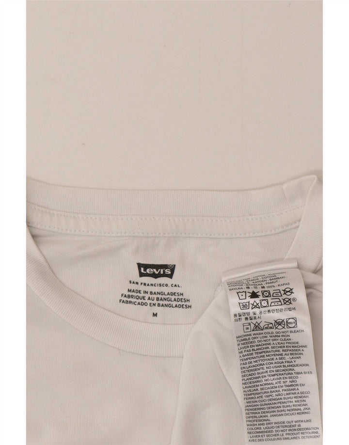 Levi's Tee-Shirt Graphique Homme Blanc Moyen Coton