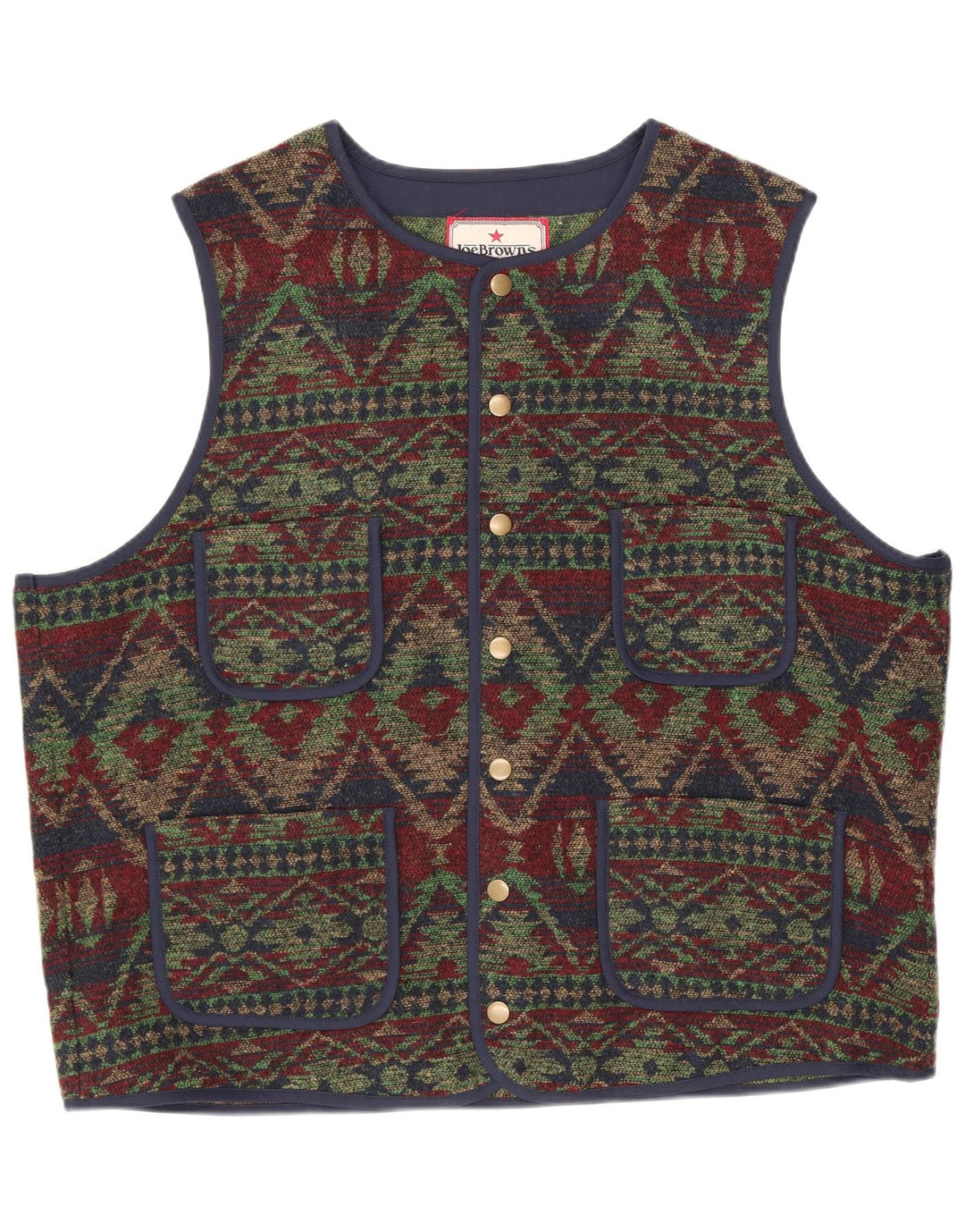 JOE BROWNS Gilet Homme XL Multicolore Fair Isle