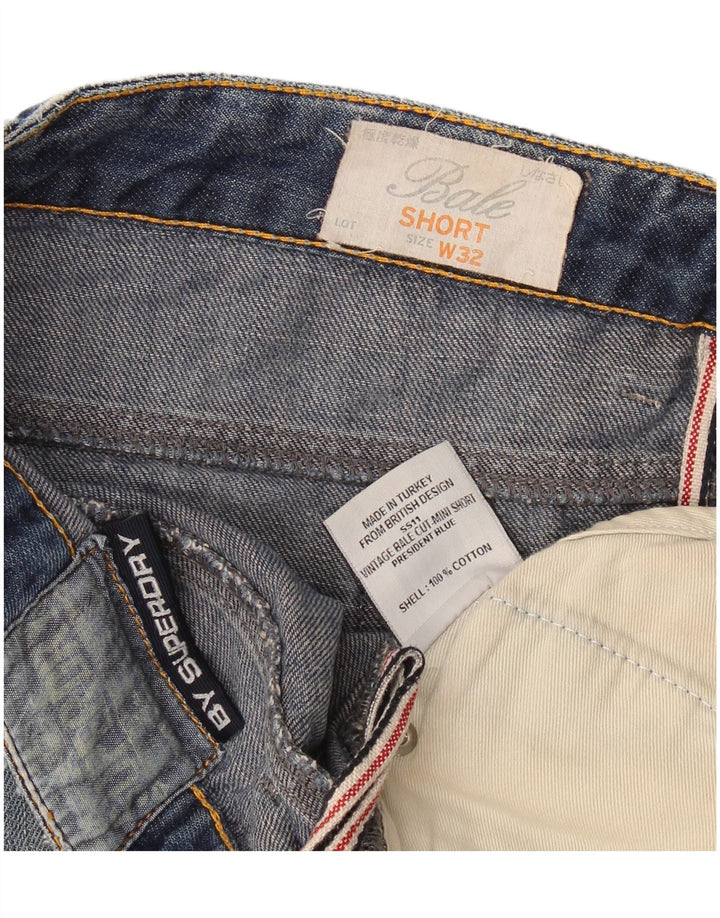Superdry Short en Jean W32 Large Bleu Coton Femme