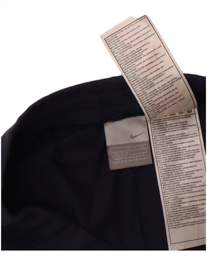 Nike Pantalon de survêtement graphique pour garçon 12-13 ans Large Bleu marine Polyester
