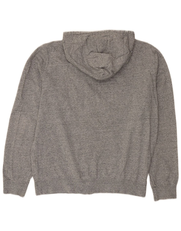 Champion Pull à capuche zippé pour homme en coton moucheté gris grand