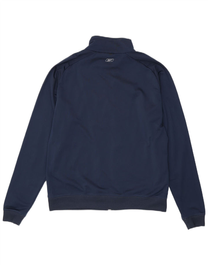 Reebok Veste de Survêtement Homme Petit Bleu Marine Colorblock Polyester