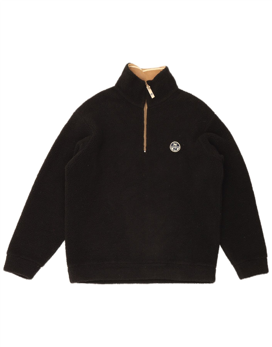 North Sails Pull polaire à col zippé pour homme Petit noir Polyester