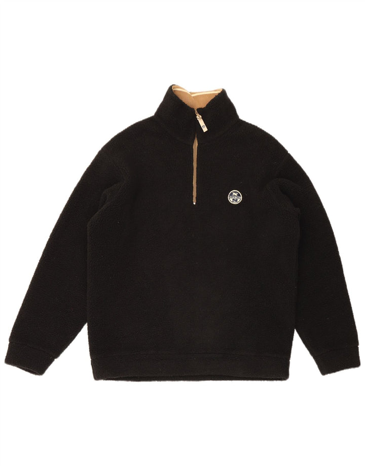 North Sails Pull polaire à col zippé pour homme Petit noir Polyester