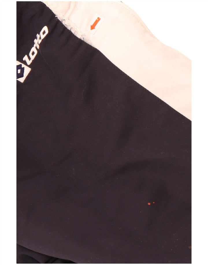 Lotto Pantalon de Survêtement Homme Large Bleu Marine Colorblock Polyester