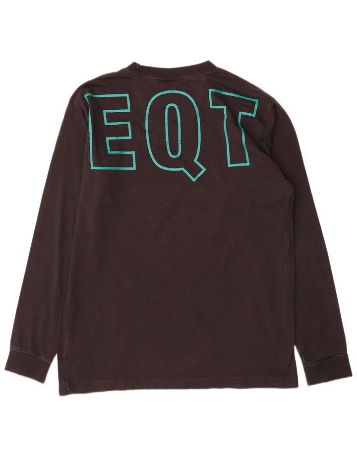 ADIDAS Haut graphique à manches longues pour hommes, grand coton color block noir