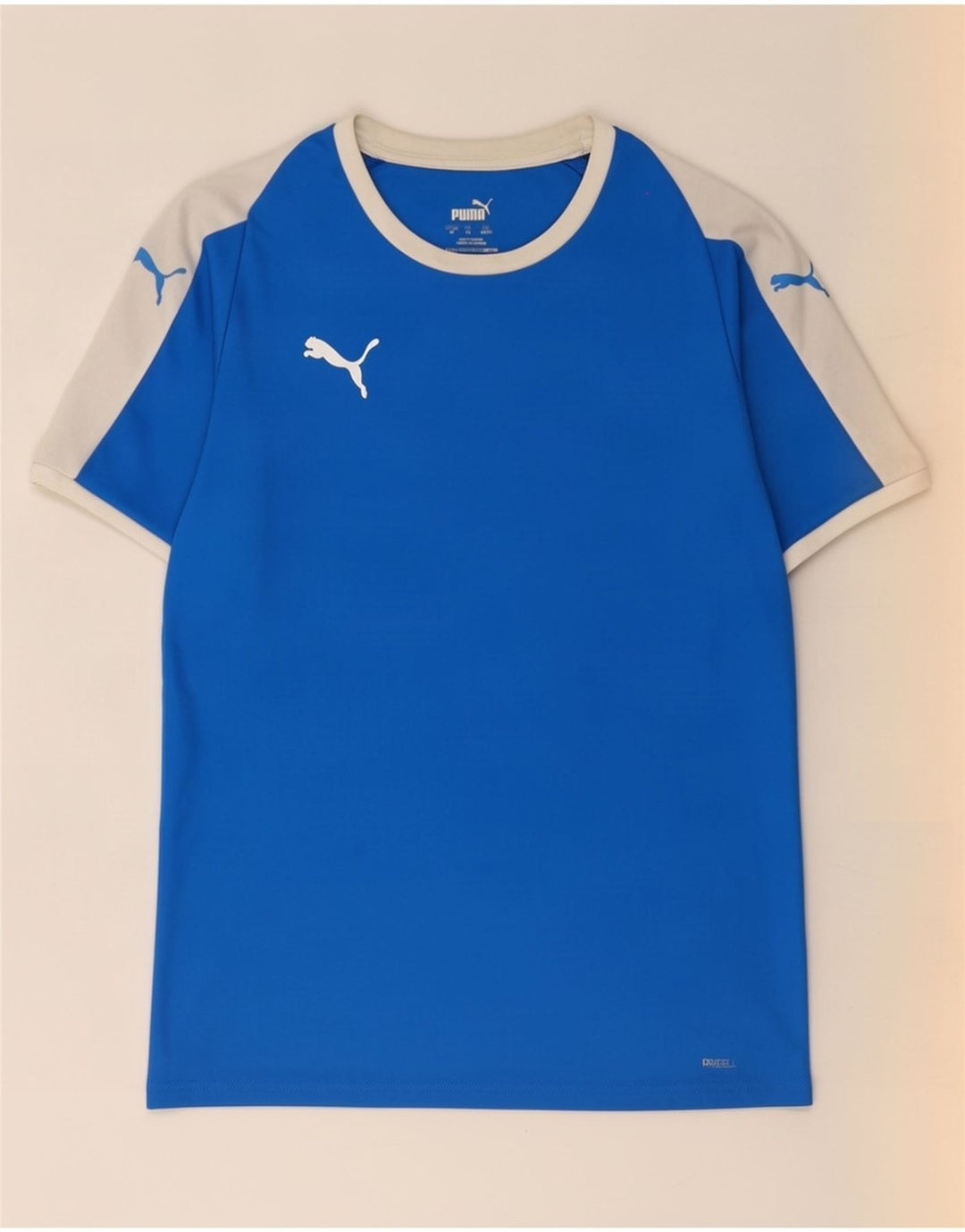 Puma T-shirt pour homme en polyester color block bleu moyen