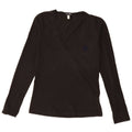 Armani Jeans Haut Femme Manches Longues EU 38 Coton Noir Moyen
