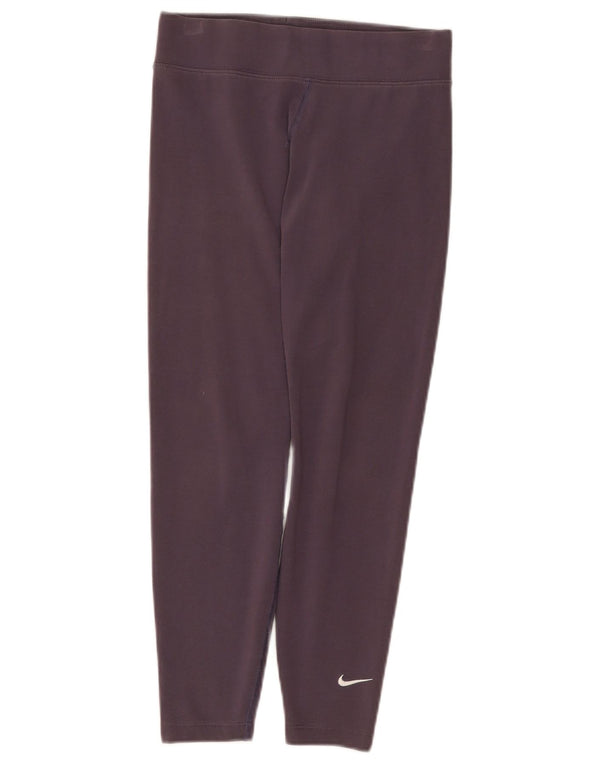 Nike Leggings Femme UK 10 Petit Violet Coton