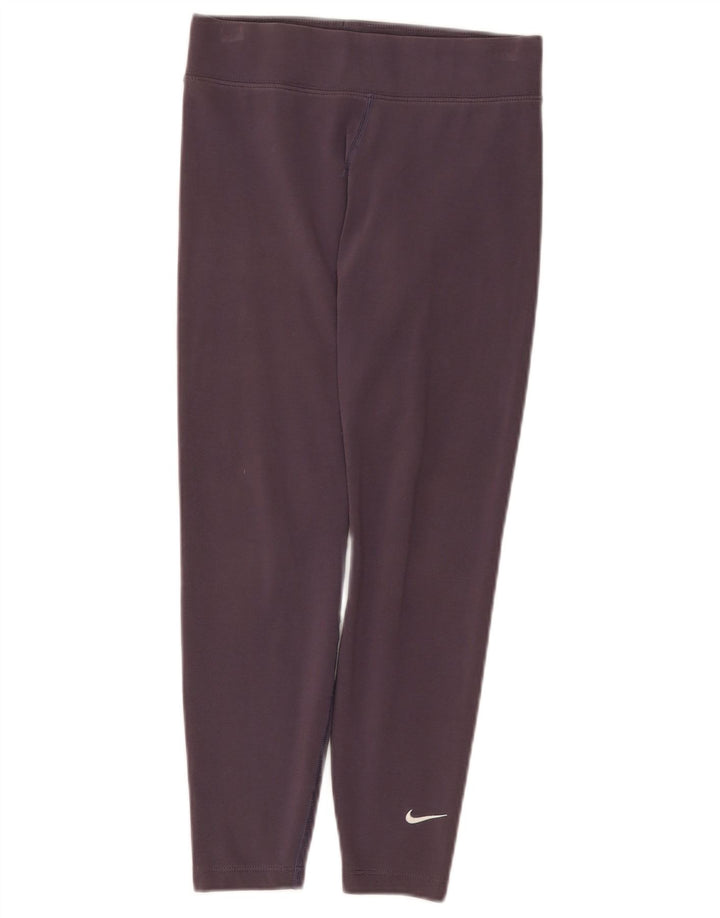 Nike Leggings Femme UK 10 Petit Violet Coton